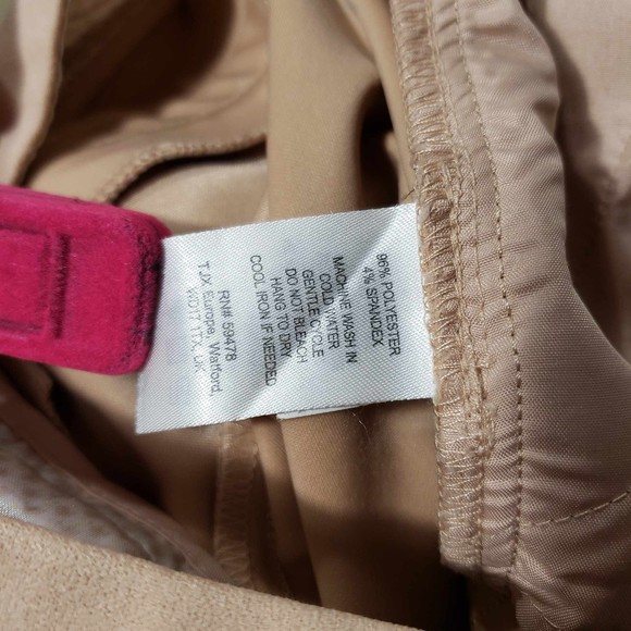 The Savile Row Co. London size 2 Tan Polyester Spandex Cuffed Slacks - Picture 6 of 7